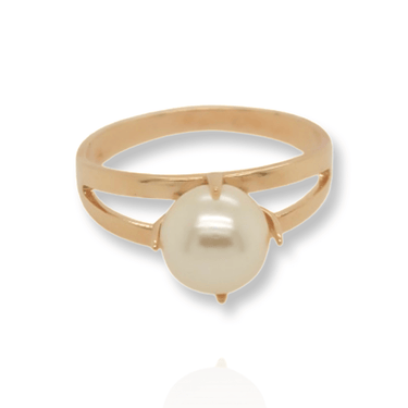 Gold Pearl Ring